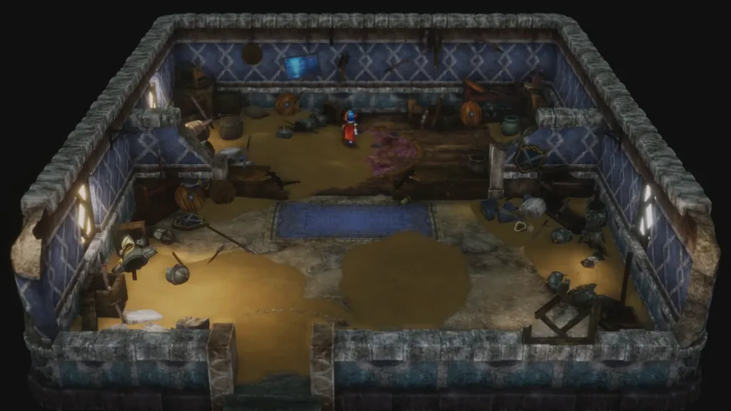 Inside the only house still standing in Damdara