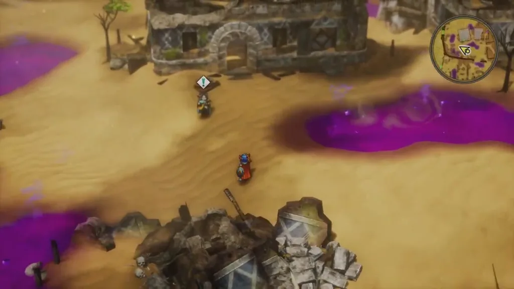 Poison puddles among the ruins of Damdara