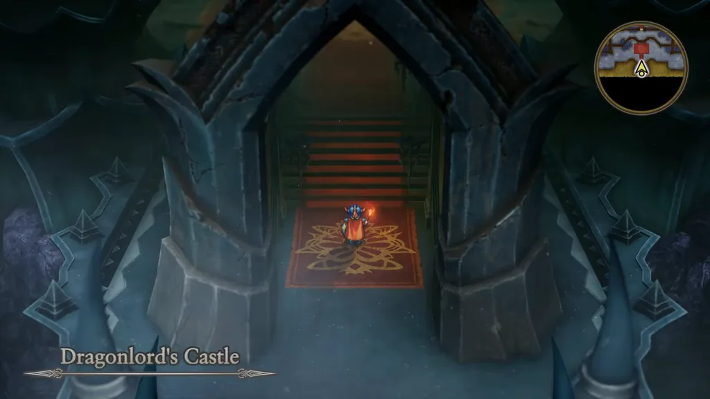 The entrance of the Dragonlord’s Castle