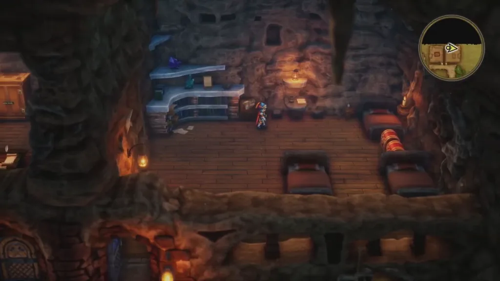 The dwarves’ blue-door room with its two chests