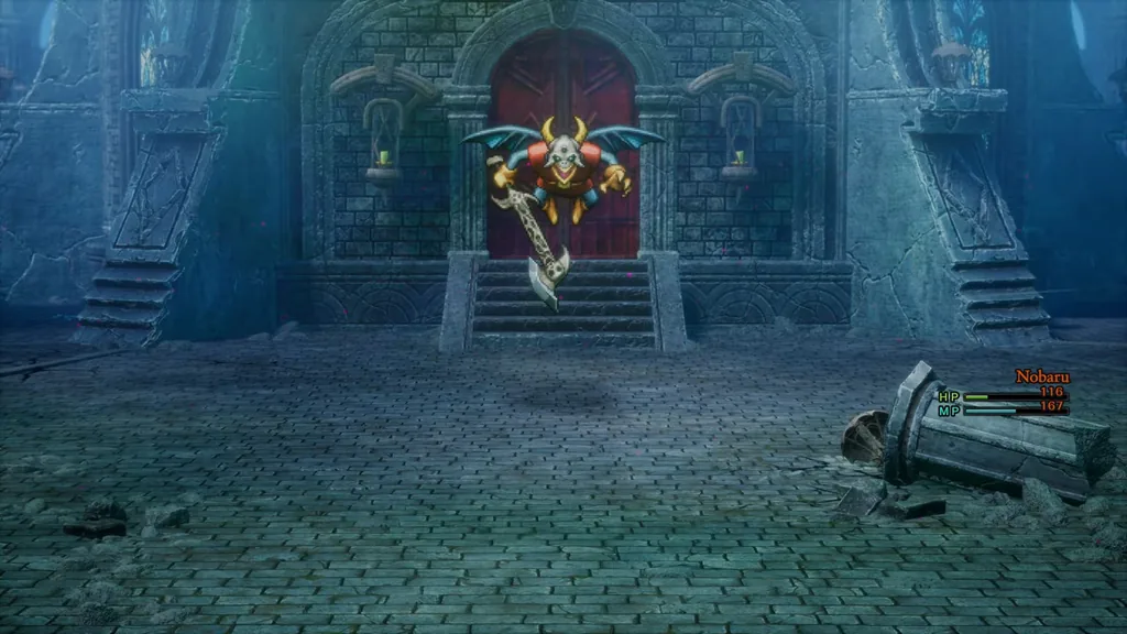 The Goregoyle at the top of the Shrine of Rain