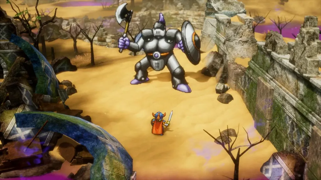 The Knight Aberrant waiting in the ruins of Damdara