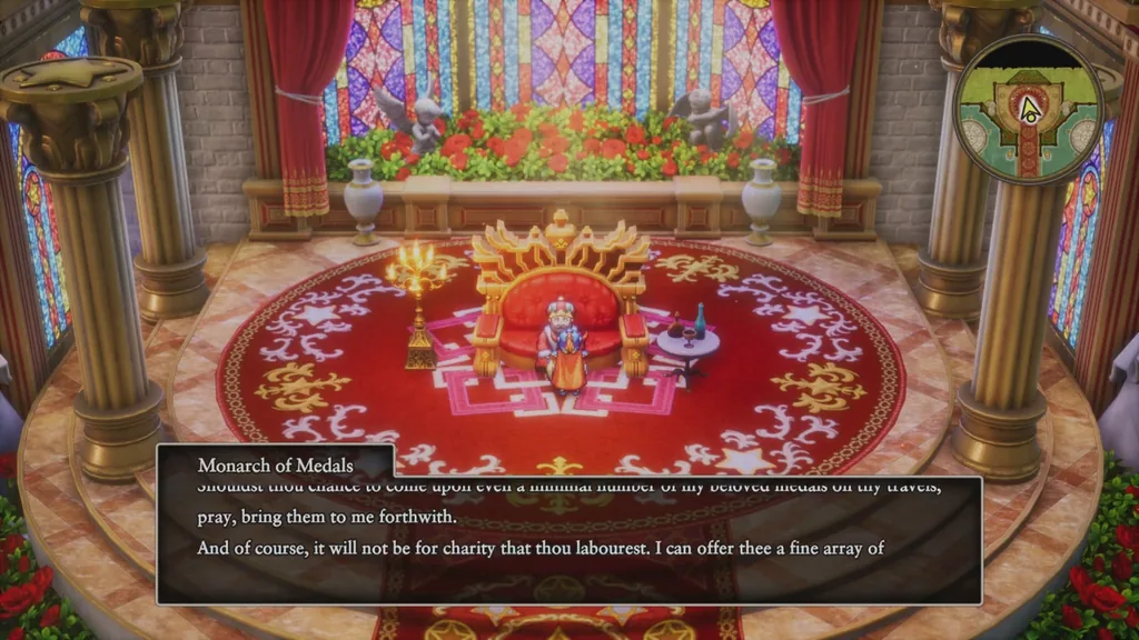 The Monarch of Medals on his throne