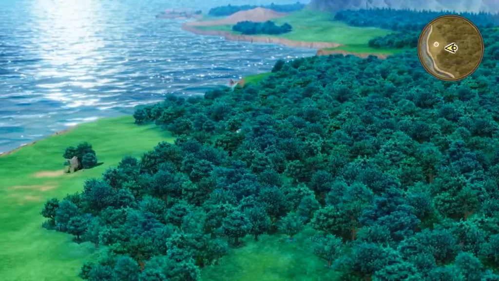 Sea cliffs on the world map west of the Roadside Inn