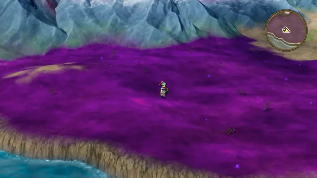 The Shrine of the Spirit in the middle of the poison swamp