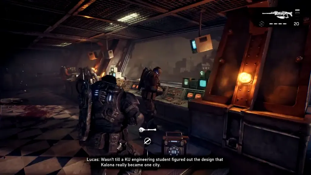 Gears fighting inside the bridge control room