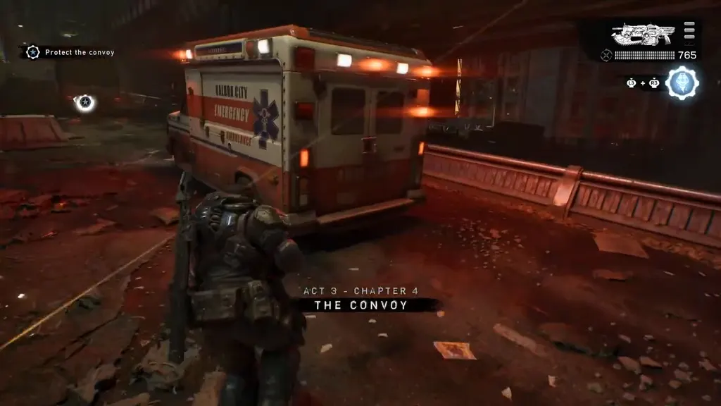 Following an ambulance with the Act 3 Chapter 4 title