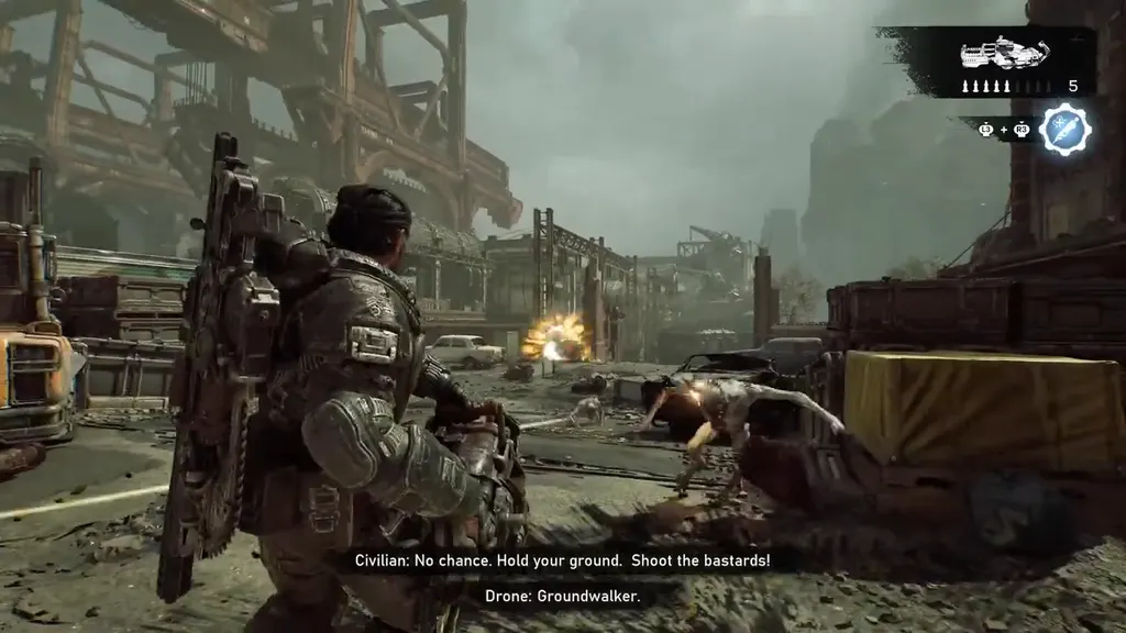 Fighting through the industrial streets of Prospect Bay