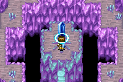 The Psynergy Stone deep inside the rock