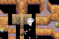 A whirlwind turning one of the platforms