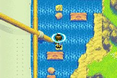 Using Psynergy on the big rock by the main mast