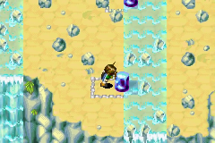 The current with the movable blue stones