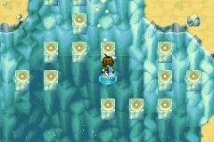 The whirlpool that leads inside Aqua Rock