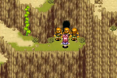 Three monsters block the cave entrance