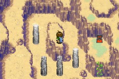 Columns that crumble if you land on them too often