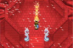 The dragon glyph blazing at the top
