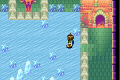 Sliding across the icy floor