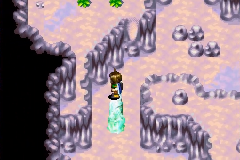 An ice pillar made with Frost in the catacombs