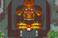 The ceremony at the foot of the great Gabomba