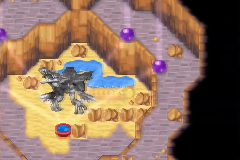The defeated dragon and the puddle on its right