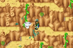 Swinging across on a vine with Whirlwind