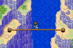 Crossing the tightrope over the water