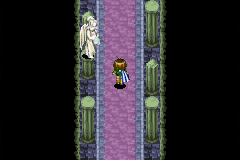 The shaking statue where Serac hides