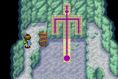 A purple energy channel and its Hover circle