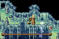 The jet of steam beside the second rope