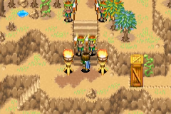 Kibombo guards blocking the stairs