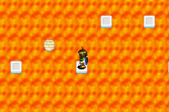Floating platforms on the lava