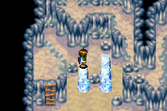 Hopping across the ice pillars made with Frost
