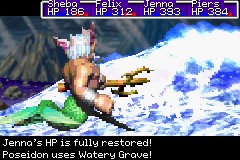 The battle against Poseidon