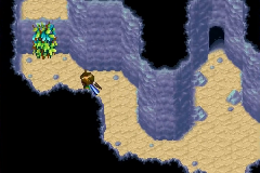 The bushes hiding handholds in Shaman Village Cave
