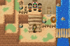 Moapa and his warriors outside the chief’s house