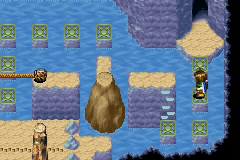 The rope across the flooded room