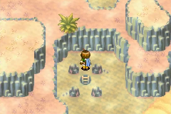 The circle of rocks on the desert’s second screen