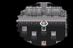 Reveal showing the platform with the red key