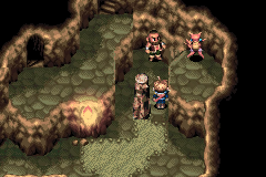 Goma Cave room with a log pillar that can be pushed