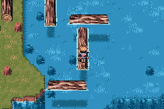 Logs floating in the Kolima Forest lake