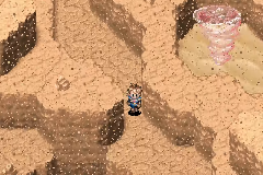 The red whirlwind in the second area of the desert
