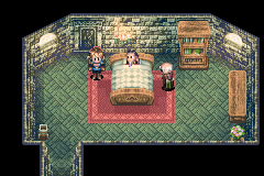 Babi’s bedchamber, where the Cloak Ball sits on its stand