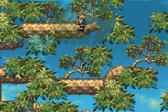 The upper branches of Tret Tree, where Breeze is found
