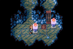 A torch beside a floor switch in Vault Cave