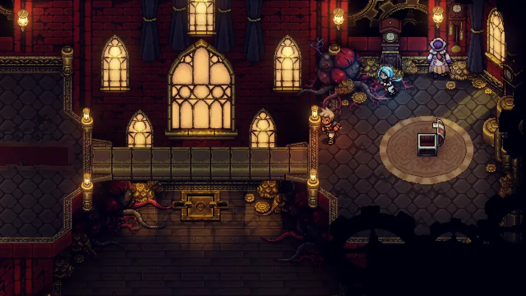 The great hall of Clockwork Castle