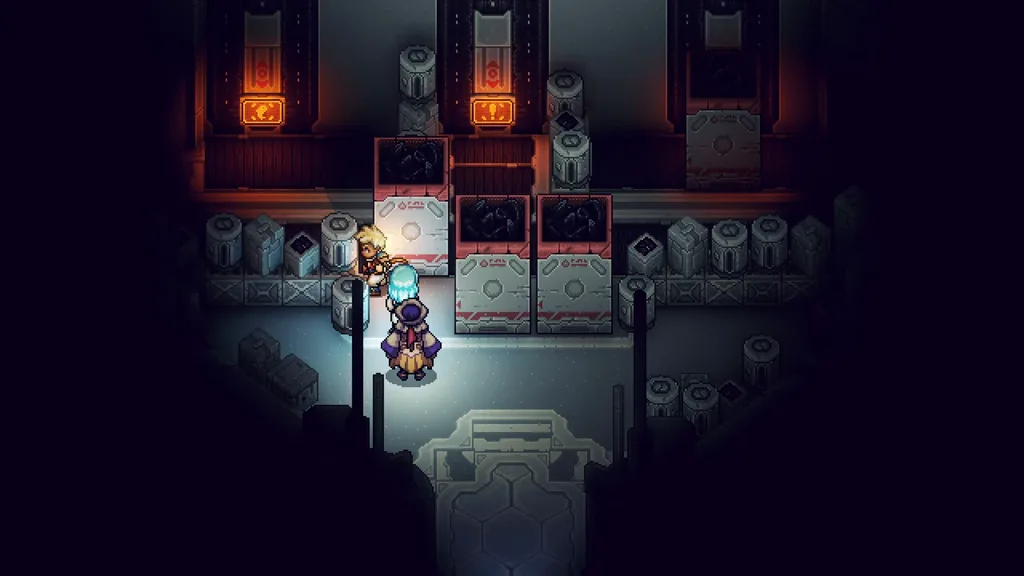 Machines lining a hall of the Derelict Factory