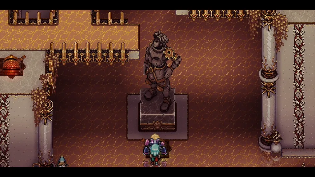The rebuilt statue in the second tower of the Ivory Towers