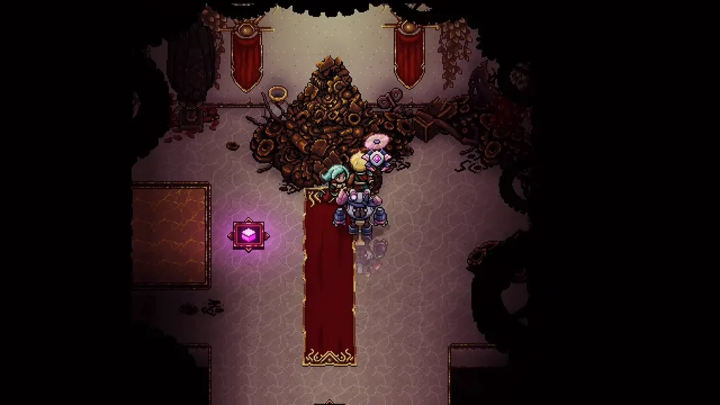 The pile of scrap where the party finds the Mule Drone