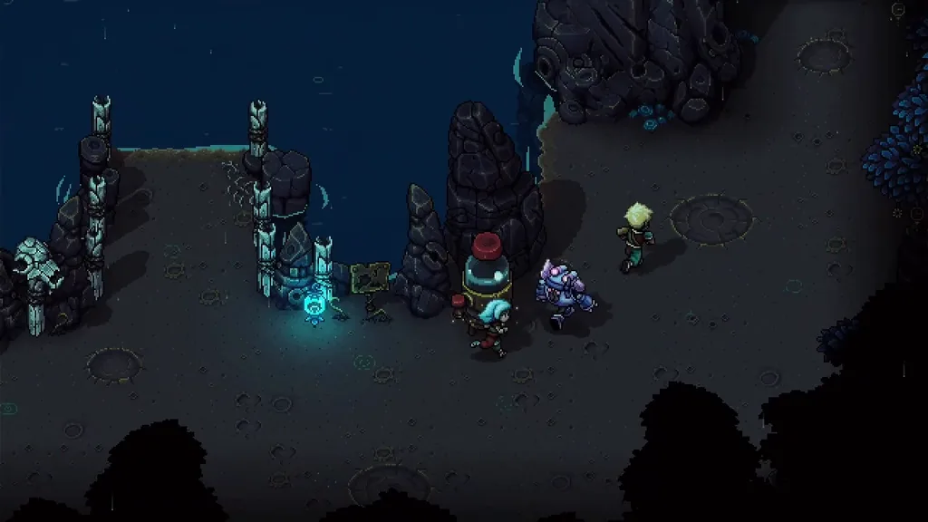 The shore of Were-Lake at night