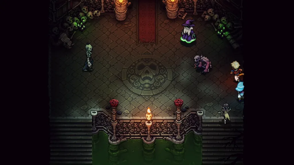 A crypt hall in the Flooded Graveyard